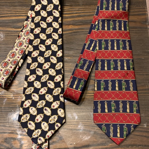 Tommy Hilfiger Other - Silk Golf Theme Motif Tommy Hilfiger USA ties